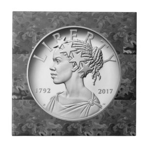 2017 Amerikanska befrielsen 225-årsdagen Silver C Kakelplatta