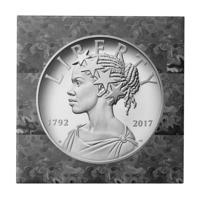  2017 Amerikanska befrielsen 225-årsdagen Silver C Kakelplatta (Framsidan)