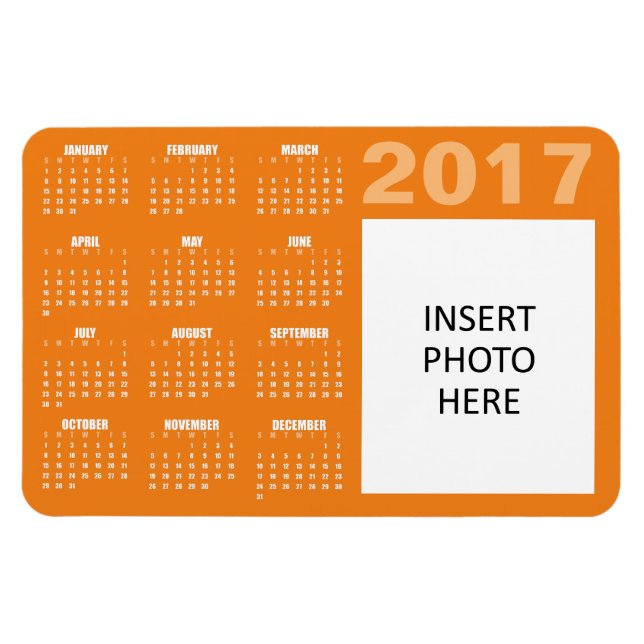 2017-Anpassningsbarnas fotokalender - Orangar Magnet (Horisontell)