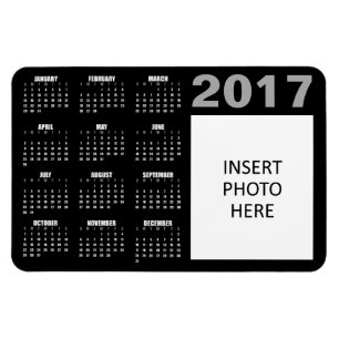 2017-Anpassningsbarnas fotokalender - svart Magnet