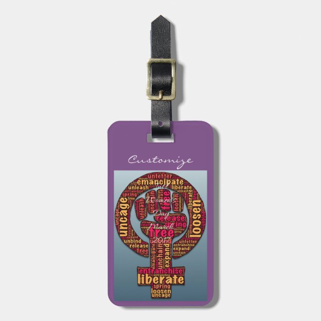 2017 års kvinnomarsch bagagebricka (Vertikal Framsida)