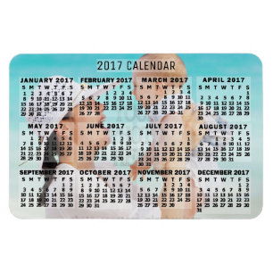 2017 års månadskalender svart LÄGG TILL BILD Magnet
