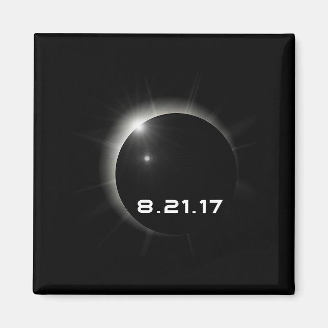 2017 års solförmörkelse magnet (Framsidan)