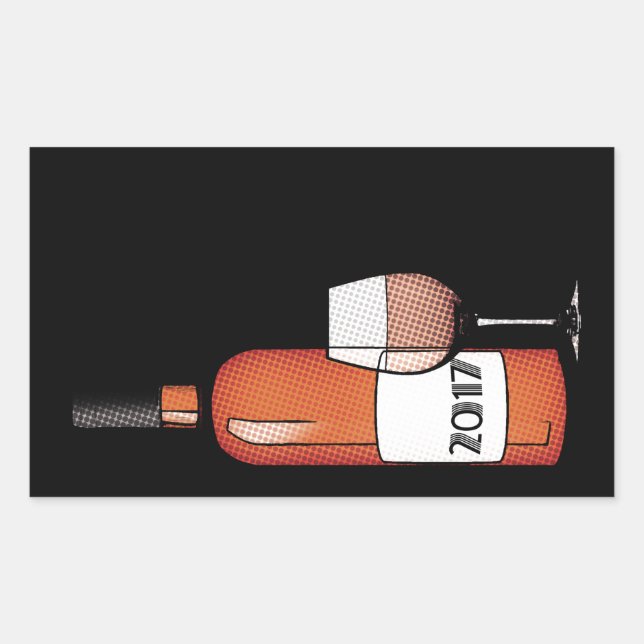 2017 Cheers! Rektangulärt Klistermärke (Framsida)