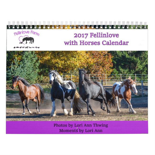 2017 Fellinlove med hästkalendern Kalender (Omslag)