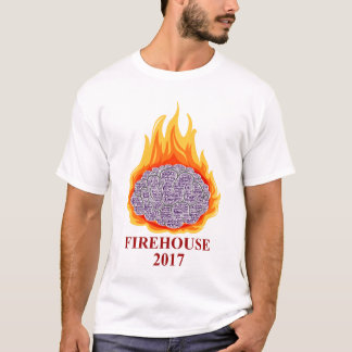 2017 flammande hjärnmanar utslagsplats för rund t-shirt