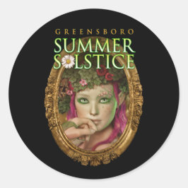 2017 Greensboro Summer Solstice Festival Souvenir Runt Klistermärke
