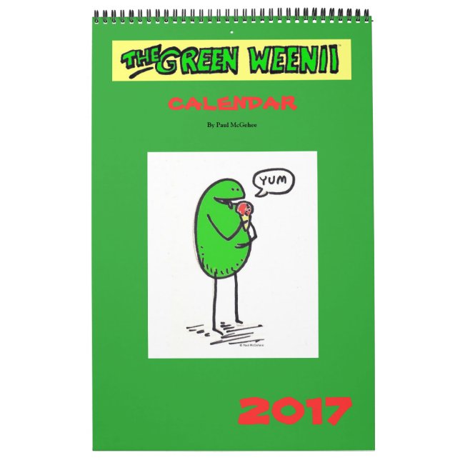 2017 Grönt Weenii-kalender Kalender (Omslag)