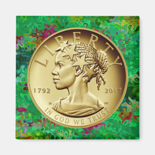 2017 GULD DAM LIBERTY COIN MAGNET