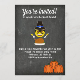 2017 Inbjudan till Thanksgivingen på Emoji - midda