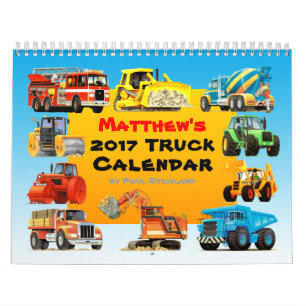 2017 jätte- konstruktionslastbilkalender kalender