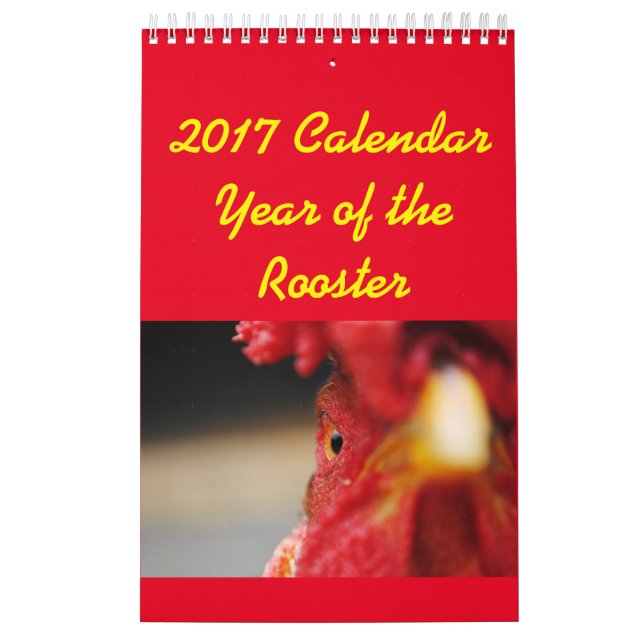 2017 kalenderår av tuppen kalender (Omslag)