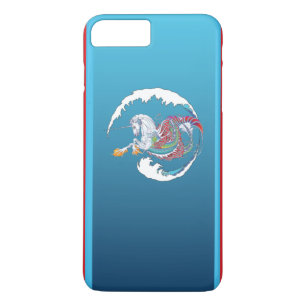 2017 Mink Tech Hippicorn iPhone 7/8 Plus Rött fodr