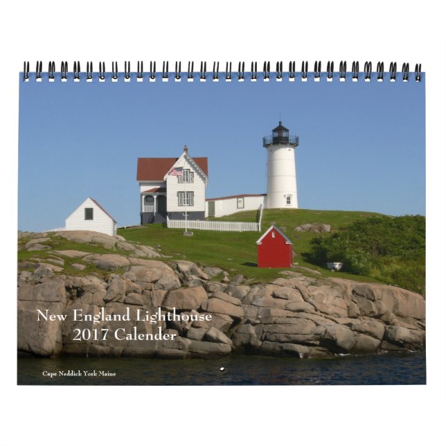 2017 New England Lighthouse-Calendar Calendar Kalender (Omslag)