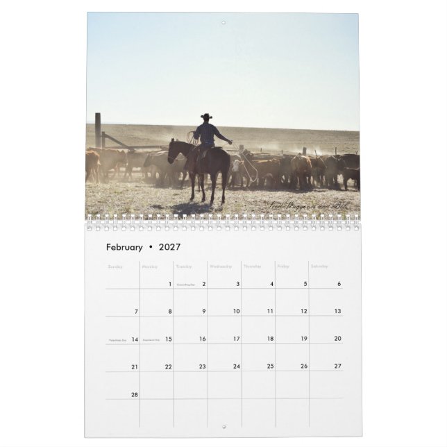 2017 Rocking Lazy A Photography Calendar Kalender (Feb 2027)