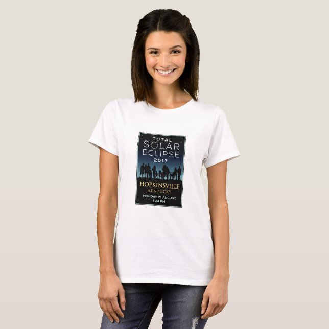 2017 sammanlagd sol- förmörkelse - Hopkinsville, T-shirt (Hel framsida)