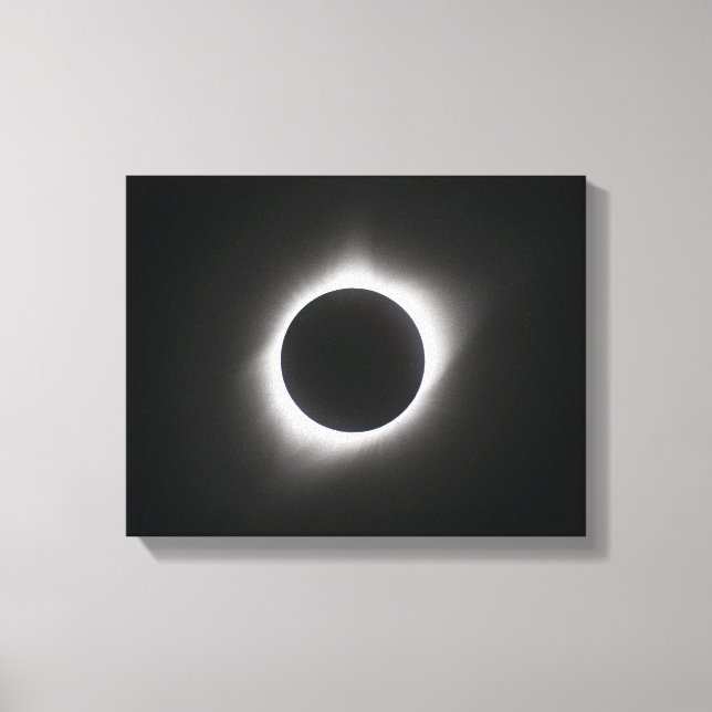 2017 Solar Eclipse - Corona Canvastryck (Framsida)