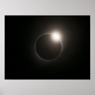 2017 Solar Eclipse - Diamond Ring Poster