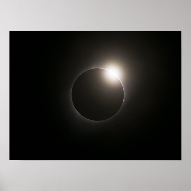 2017 Solar Eclipse - Diamond Ring Poster (Framsidan)