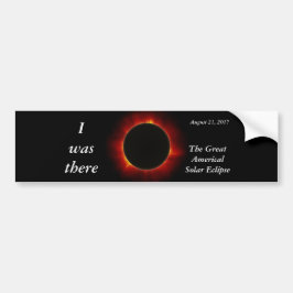 2017 Solar Eclipse "I was where" utgåva Bildekal