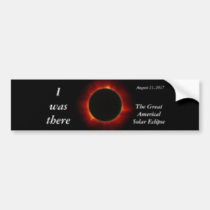 2017 Solar Eclipse "I was where" utgåva Bildekal