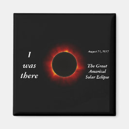 2017 Solar Eclipse "I was where" utgåva Magnet