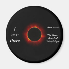 2017 Solar Eclipse "I was where" utgåva Magnet