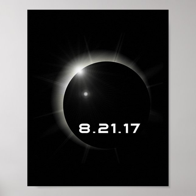 2017 Solförmörkelse Poster (Framsidan)