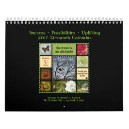 2017 som Framgång-Möjlighet-Uplifting Kalender