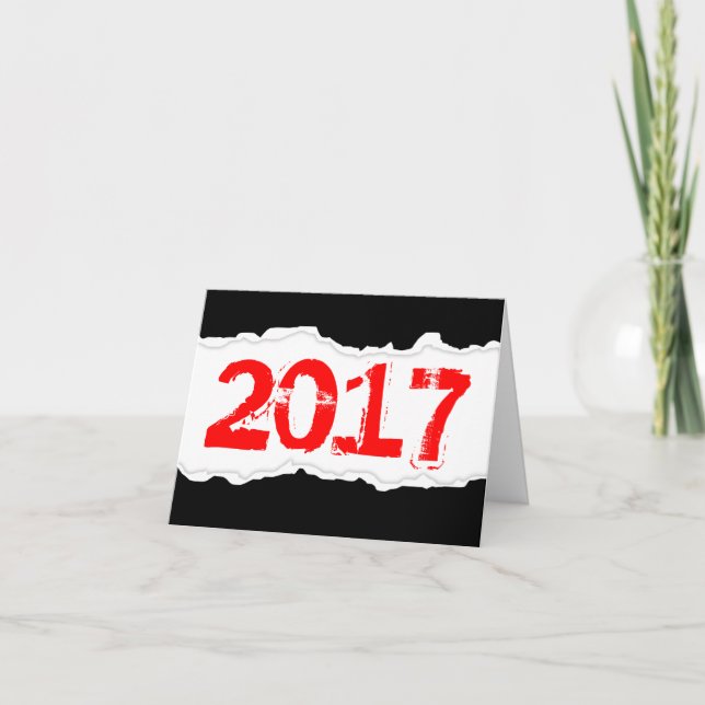2017 (söndersliten papper) helgkort (Framsida)