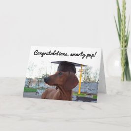 2017 Studentmössa & Charm Hund Dachshund Smarty Kort
