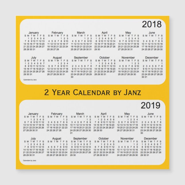 2018-2019 års Guld-kalender från Janz (Framsida)