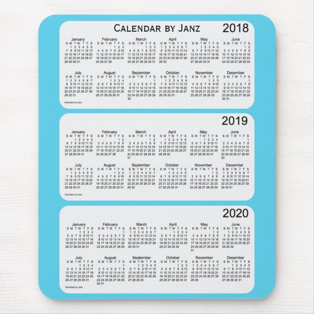 2018-2020 års kalender i Himmel av Janz Musmatta (Framsidan)