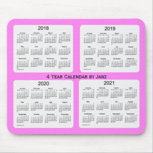 2018-2021 Violet 4 år kalender vid Janz Musmatta