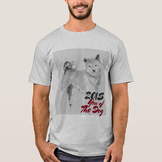 2018 Året för bläck tvättar målning G Manar Shirt Tröja (Framsida)