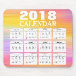 2018 års vattenfärgskalender | Mousepad Musmatta