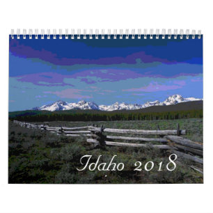 2018 Artistic Idaho Scenic Kalender