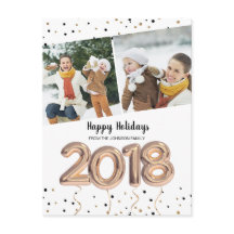 2018 ballong | vykort | Nyår