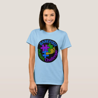 2018 barfota AutismutmaningT-tröja Tee Shirt