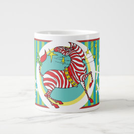 2018 Candy cane Zebra Jumbo Mugg