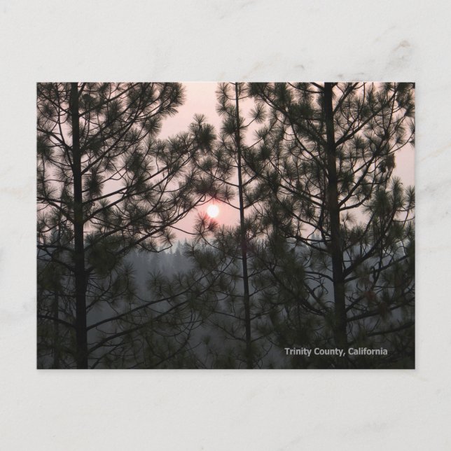 2018 Carr Fire Sunrise ... Vykort (Framsida)