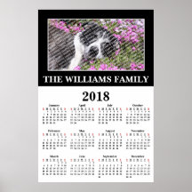 2018 Din Favorit Foto Anpassad Kalender Affisch