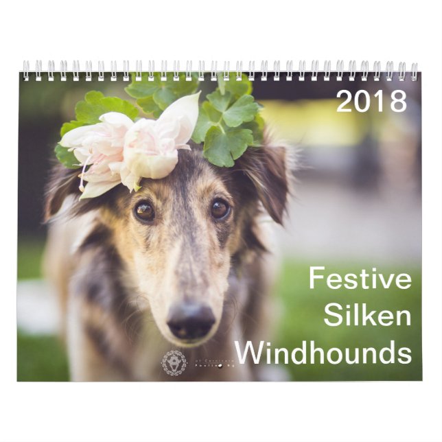 2018 festliga Silken Windhounds Kalender (Omslag)