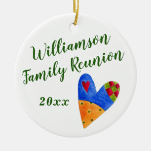 2018 Folkfamiljens återförening Svenir Julgåva Julgransprydnad Keramik
