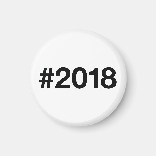 2018 Hashtag 7 Födelsedag Magnet (Framsidan)