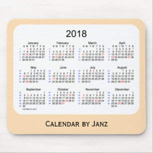 2018 helgdag 52 veckor vetekalender vid Janz Musmatta