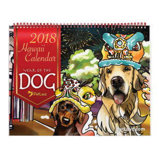 2018 Hund år, Hawaii Kalender