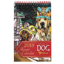 2018 Hund år, Hawaii Kalender