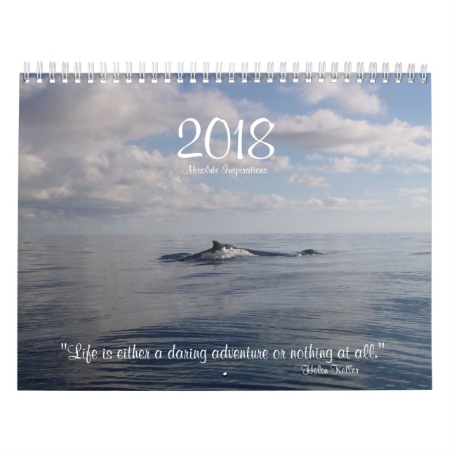 2018 inspirera kalenderfoto med citationstecken kalender (Omslag)
