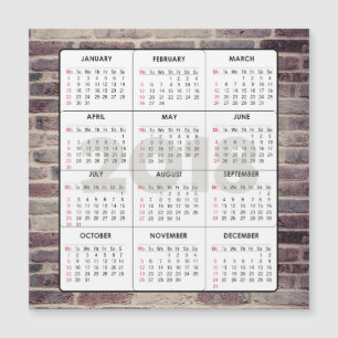2018 Kalenderns magnetbrickor